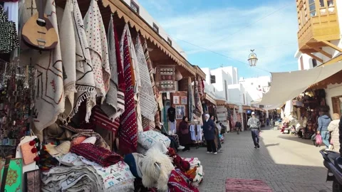 Traditional Streets of the Old Medina, Rabat – December 10, 2025 Stock Footage 324892553