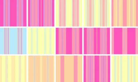 Traditional striped pattern bundle for Christmas aesthetics. Heritage lines.. Illustrazione stock