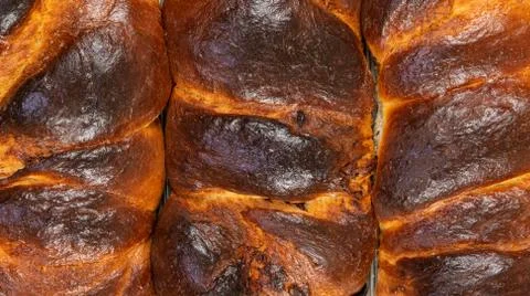 Traditional Sweet Easter Bread Stock Photos