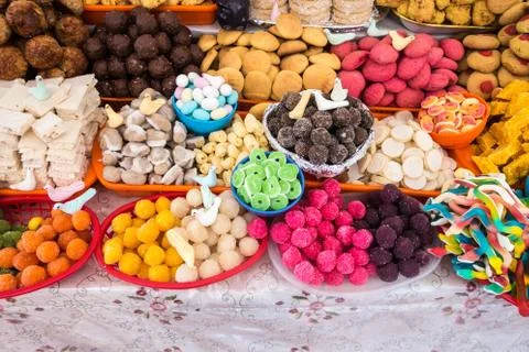 Traditional sweets in Ecuador Stock Photos