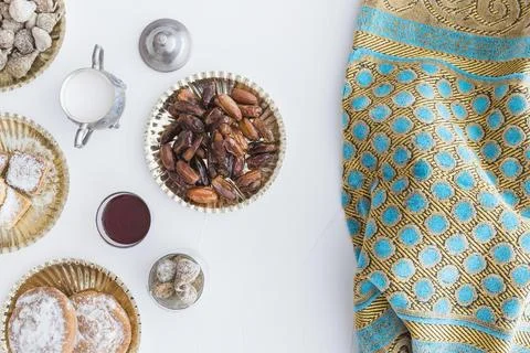 Traditional sweets white Stock Photos