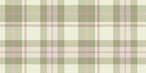 A traditional tartan pattern in soft beige, light pink, and olive green, wi.. Stock Illustration