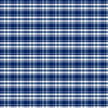 Traditional tartan plaid pattern background in dark blue light blue and white 库存插图