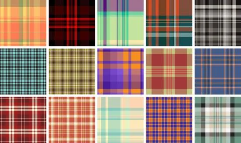 Traditional tartan plaid seamless pattern. Vector background designed for t.. イラスト素材
