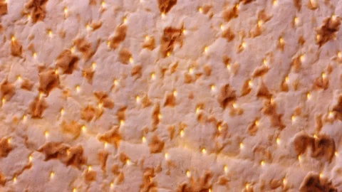 Traditional tasty flat bread (lavash, pita, chapati, scone) rotating in 4K 動画素材 86641427