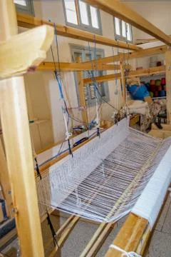 Traditional textile machine Stock-Fotos