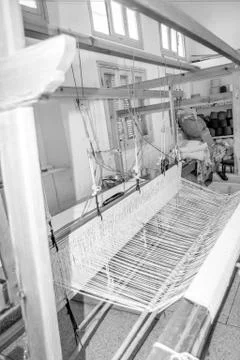 Traditional textile machine Foto stock