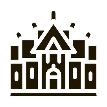 Traditional Thai Building Icon  Vector Ilustración de archivo