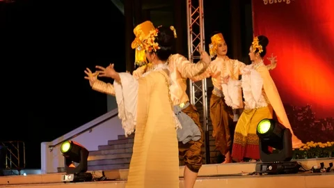 Traditional Thai dance Video stock 120845744