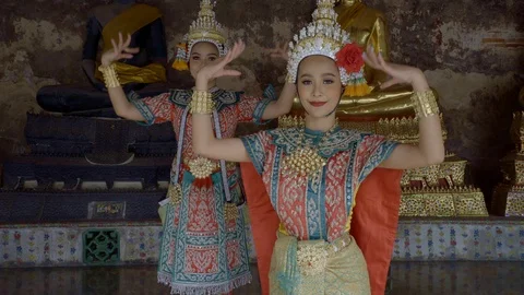 Traditional Thai Dancers Video stock 99396352