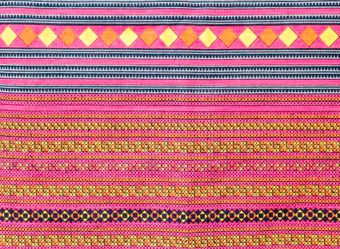 Traditional thai fabric  pattern Stock Photos