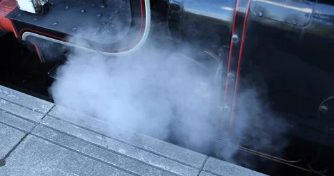 Traditional train in Scotland Stock Footage 101136275