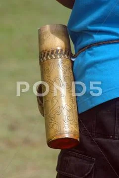 Traditional tribal container kalimantan indonesia Stock Photos