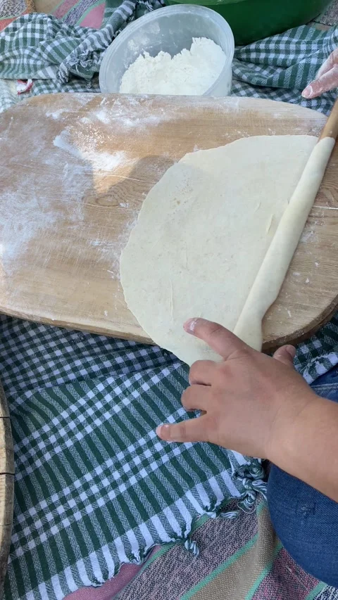Traditional Turkish bread Stock Footage 166966806