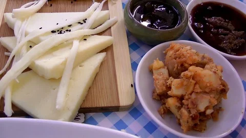 Traditional Turkish Breakfast Stock Footage 74484180