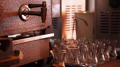 Traditional turkish tea Video stock 292770026