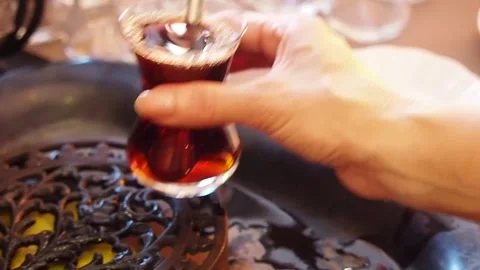 Traditional turkish tea Video stock 292770050