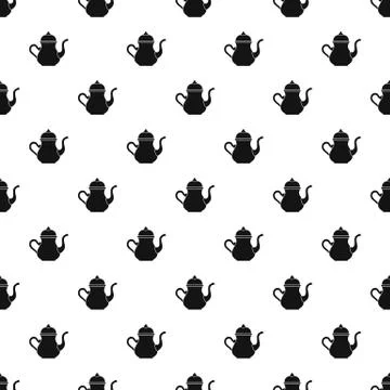 Traditional Turkish teapot pattern Illustrazione stock