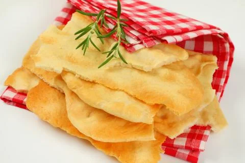Traditional Tuscan flatbread Stock Photos