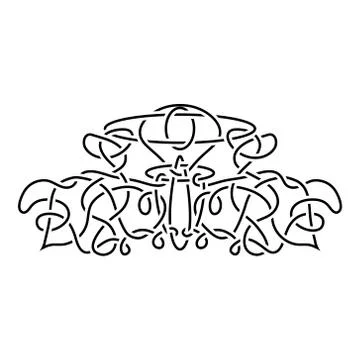Traditional vector celtic ornament Stock Illustration