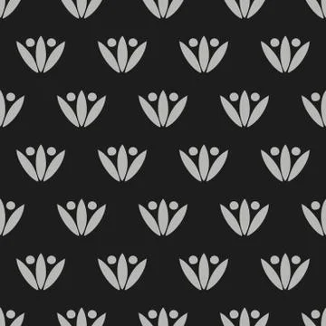 Traditional victorian seamless pattern vector background Stock Illustration