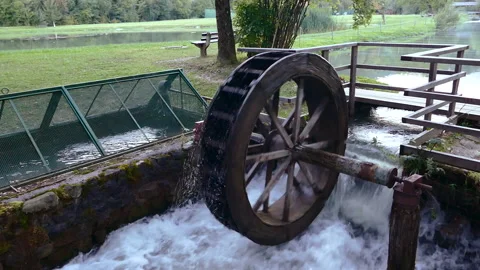 Traditional watermill Stock Footage 172152104