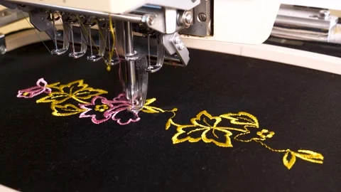 Traditional Weaving By Machine Stock Footage 330878924