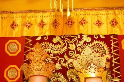 Traditional wedding decorations 库存照片