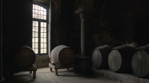 Traditional wine cellar. Stock Footage 62468613