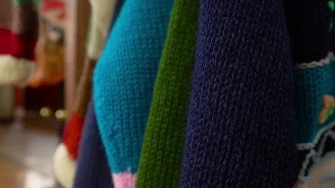 Traditional Wool Textile Factory Processing Yarn and Fiber Production_49.mov Stock Footage 334403693