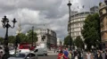 Trafalgar Square Charing Cross City Westminster London Car Taxi Cab Passing UK HD Footage