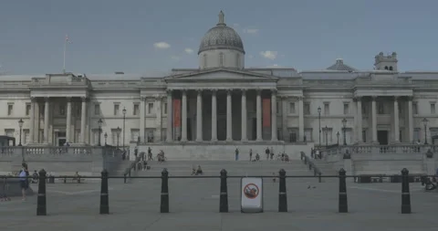 Trafalgar Square during Lockdown. May 2020 Stock Footage 131183114