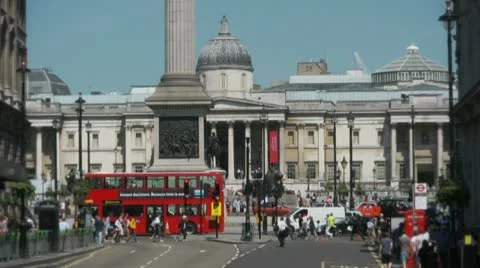 Trafalgar square  Stock Footage 11111428