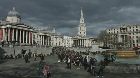 Trafalgar Square 스톡 동영상 37041395