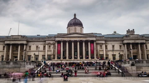 Trafalgar square Stock Footage 42307720