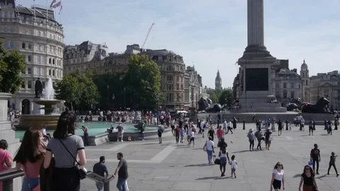 Trafalgar Square Stock Footage 79532169
