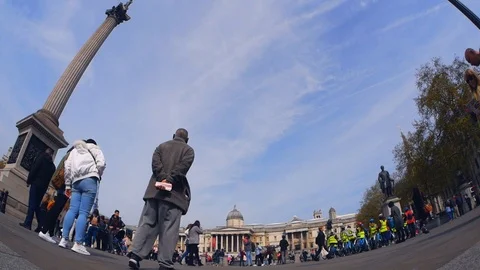 Trafalgar Square Video stock 106625755
