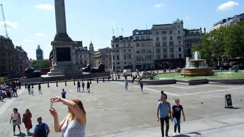 Trafalgar Square Stock Footage 112633043