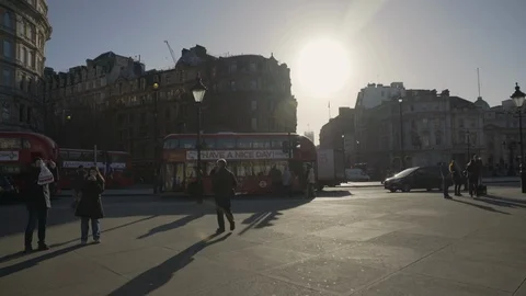 Trafalgar Square at Sunset 動画素材 110772832