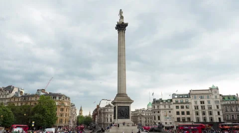 Trafalgar Square time lapse Stock Footage 67302092