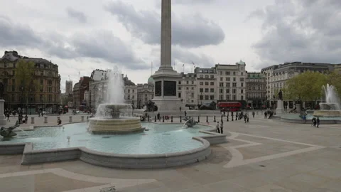 Trafalgar Square time lapse Stock Footage 153535896