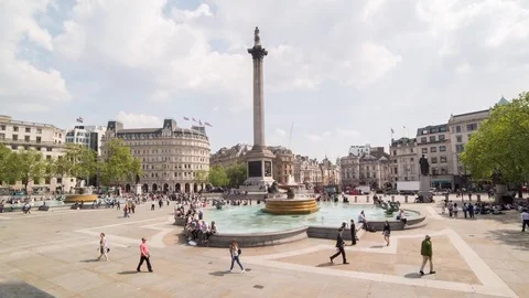 Trafalgar square timelapse Stock Footage 82313319