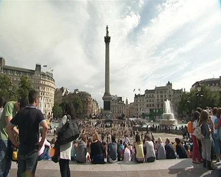 Trafalgar Square wide Stock Footage 32505368