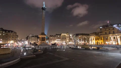 Traffalgar Square timelapse Stock Footage 43260814