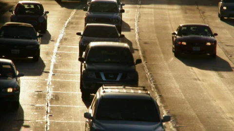 Traffic 01: Rush Hour real time Stock Footage 773077