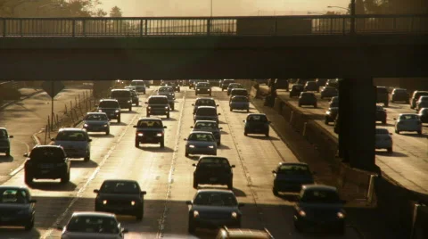 Traffic 02: Rush Hour Real time Stock Footage 773121