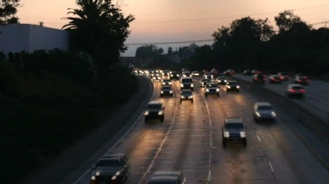Traffic 08: Heavy Evening Traffic time lapse Stock Footage 769342