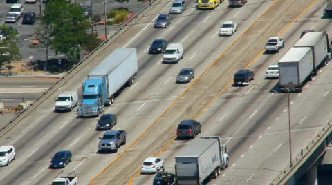 Traffic 13: high angle time lapse Video stock 826180