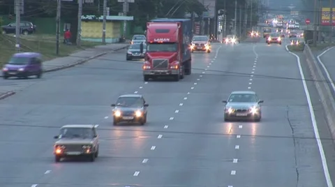 Traffic 4 Stock Footage 7135280