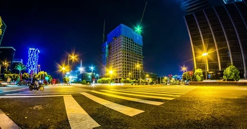 Traffic. 4k timelapse Stock Footage 76258618